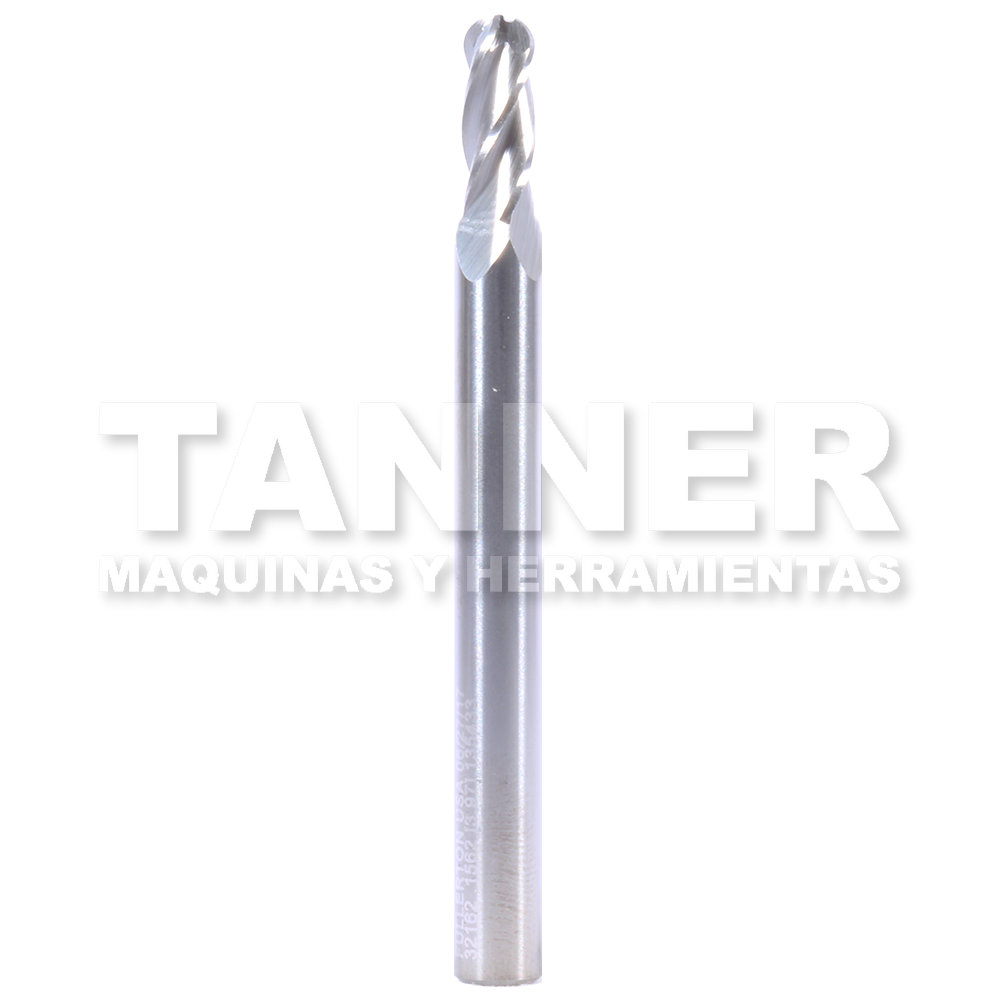CORTADOR BOLA CARBURO 5/32X3/8X2 4F