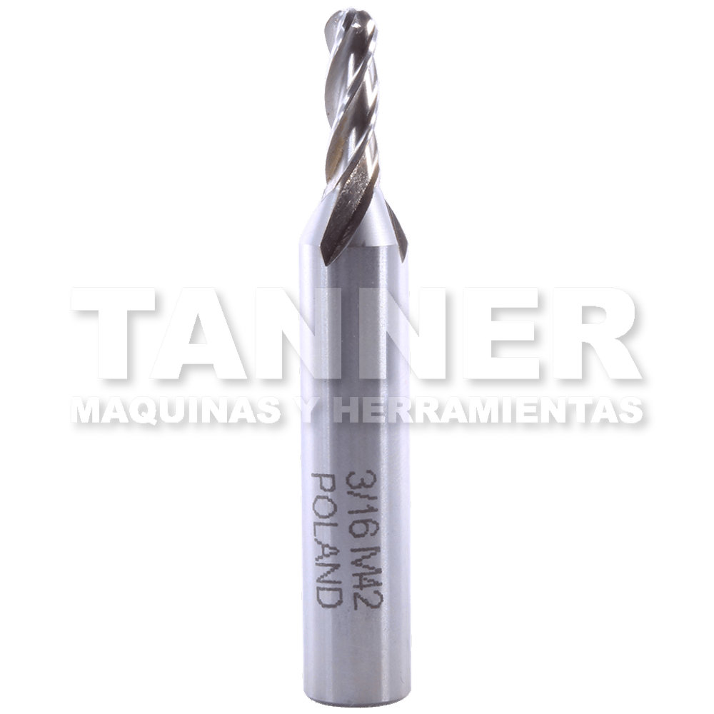 CORTADOR BOLA COBALTO 3/16X1/2X2-3/8 ZANCO 3/8 4F