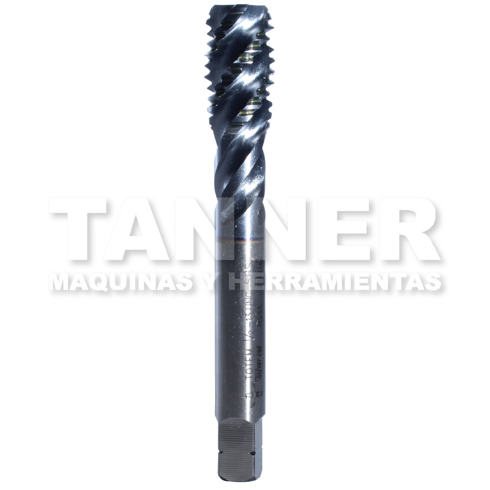 MACHUELO ESPIRAL HSS 1/2-13 4F UNC TICN