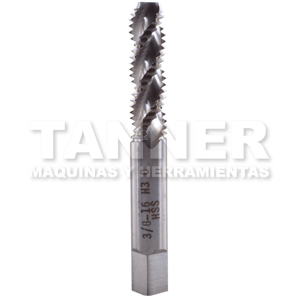 MACHUELO RECTO ESPIRAL HSS 3/8-16 3F H3