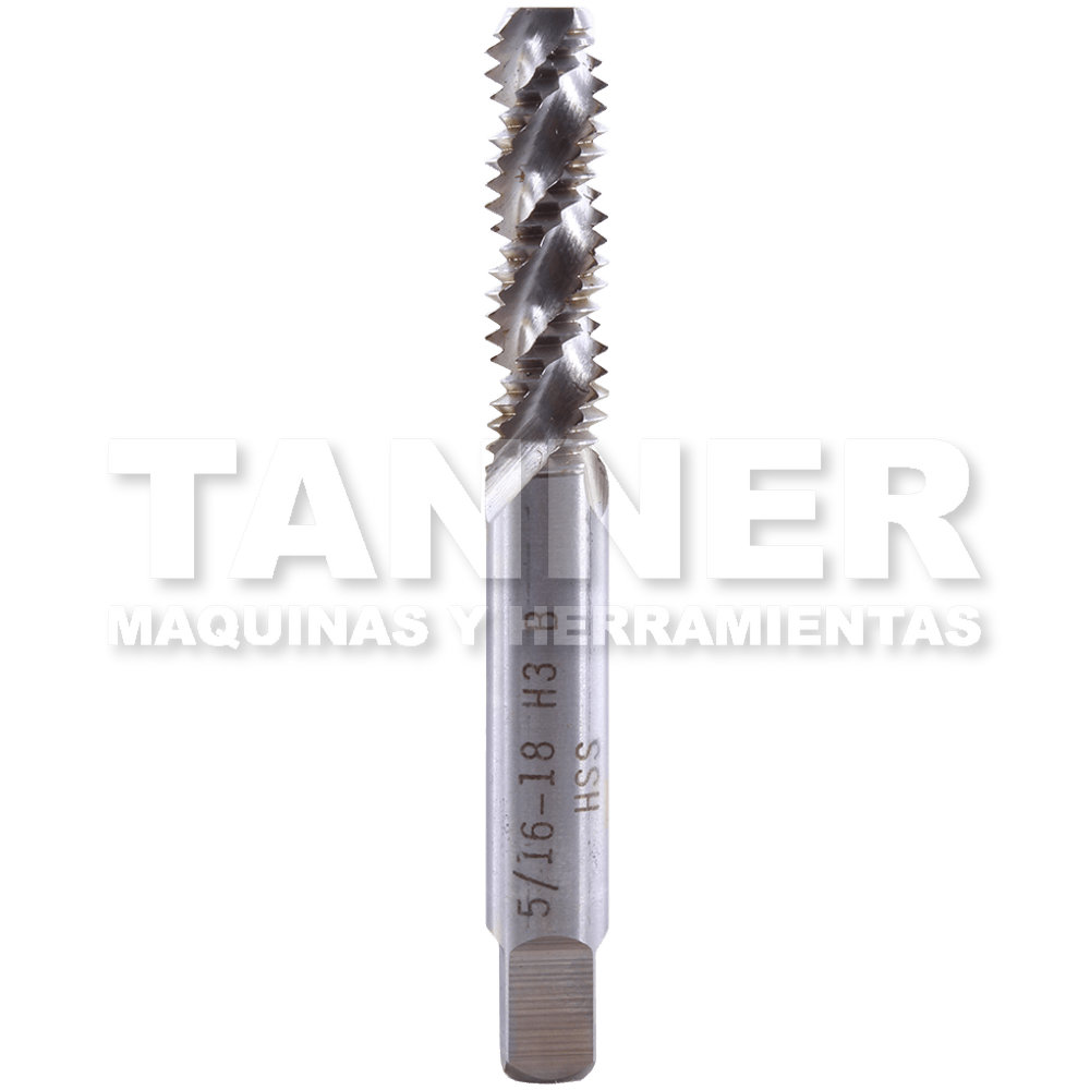MACHUELO RECTO ESPIRAL HSS 5/16-18 3F H3