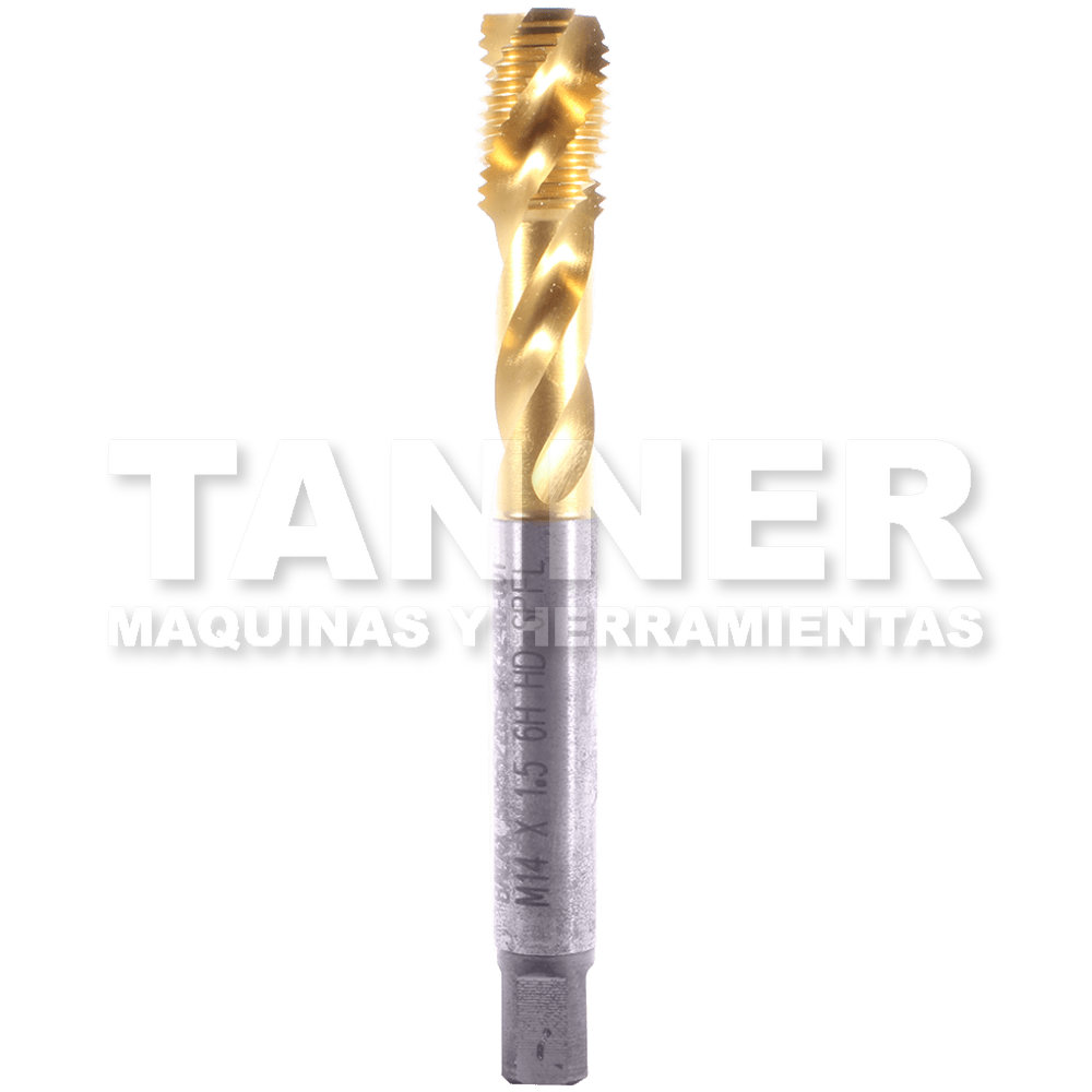 MACHUELO HELICOIDAL HSS M14X1.5 3F D6 TIN