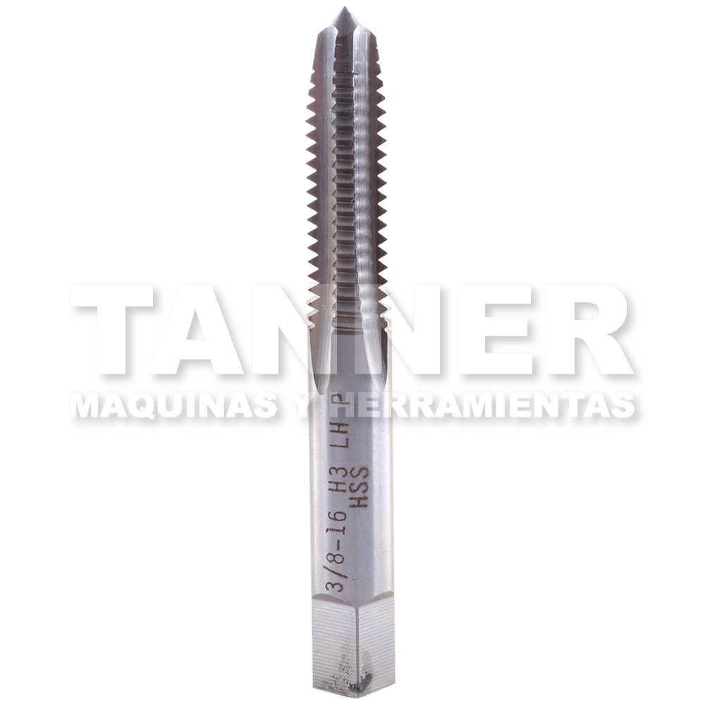 MACHUELO IZQUIERDO SEMICONICO HSS 3/8-16 4F H3