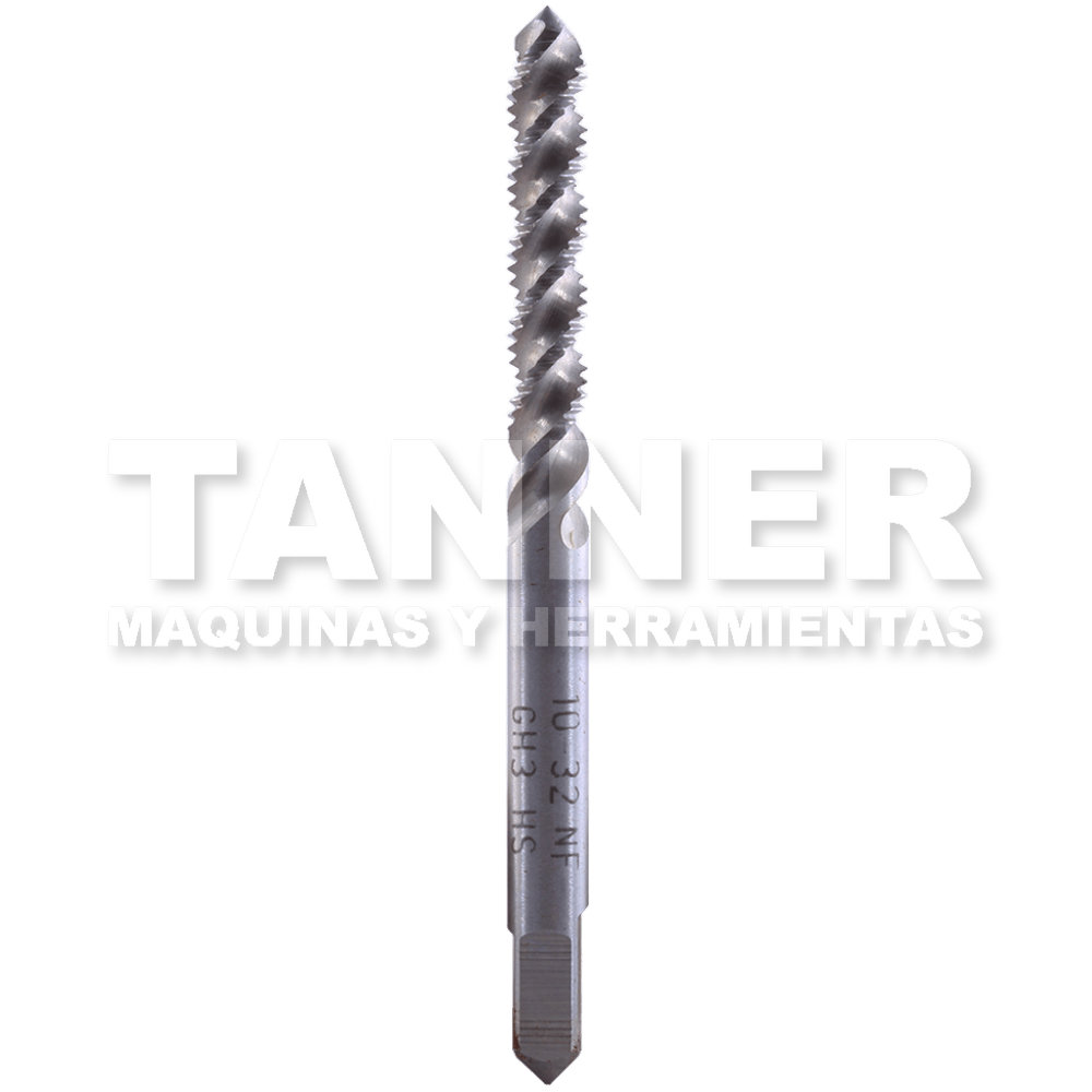 MACHUELO SEMICONICO ESPIRAL HSS 10-32 4F H3