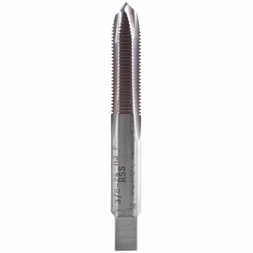 MACHUELO SEMICONICO HSS 3/8-24 3F H3 PUNTA ESPIRAL