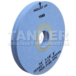 [CUMTMH1415002] RUEDA ABRASIVA 14X1-1/2X3 T1: 45MPS 3EX601 G13 VCA2/45