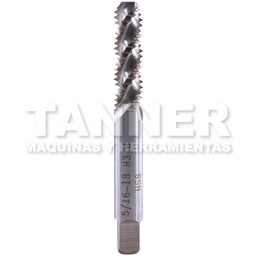 [TOM5-760-081] MACHUELO RECTO ESPIRAL HSS 5/16-18 3F H3