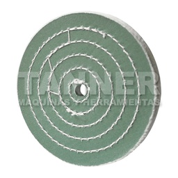 [AUS1619] RUEDA DE TELA PARA ABRILLANTADO 150x13 VERDE NO FERROSOS