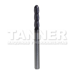 [YGT43558TF] CORTADOR CARBURO BOLA 1/8X1/2X1-1/2 4F TIALN