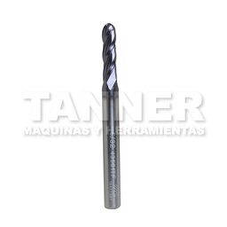 [YGT43561TF] CORTADOR CARBURO BOLA 5/32X9/16X2 4F R5/64 TIALN
