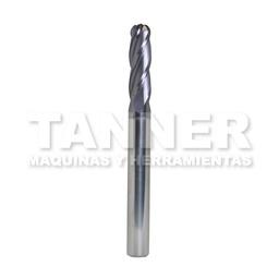 [YGT43573TF] CORTADOR CARBURO BOLA 1/4X3/4X2-1/2 4F R1/8 TIALN