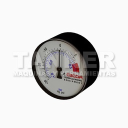 [CECPPLM.0000.0012] GAUGE VACUUM, PRESSURE 2 1/2, BOTTOM MOUNT (30-0-15)