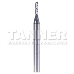 [FUL30794] CORTADOR BOLA CARBURO 1/16X1/4X1-1/2 3F TIALN