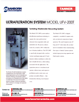 Ultrafiltration System UFV200T