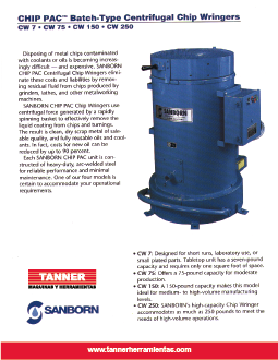 CHIP PAC Batch-Type Centrifugal Chip Wringers