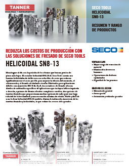 Cortadores Helical SN8-13 Esp