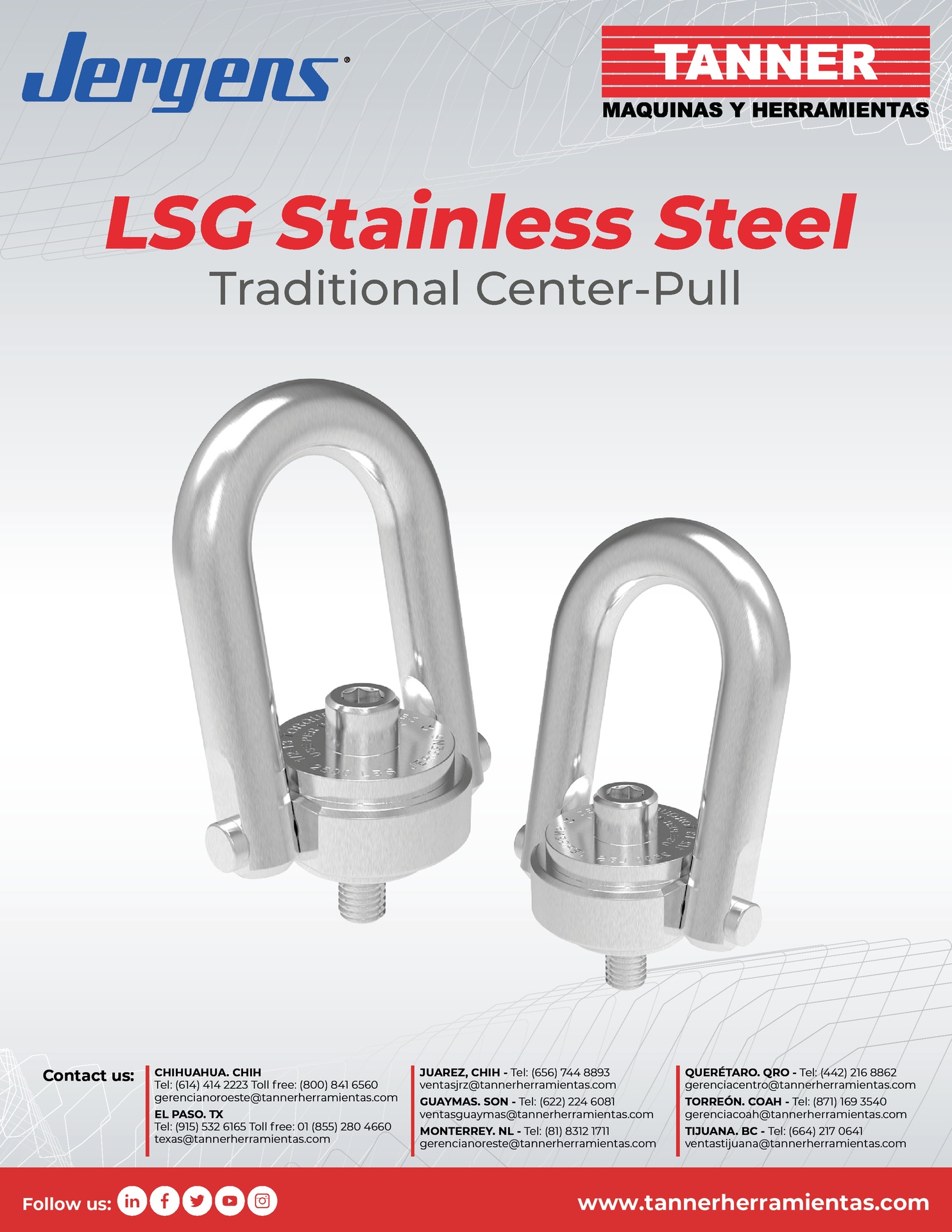 LSG Stainless Steel Traditional Center-Pull