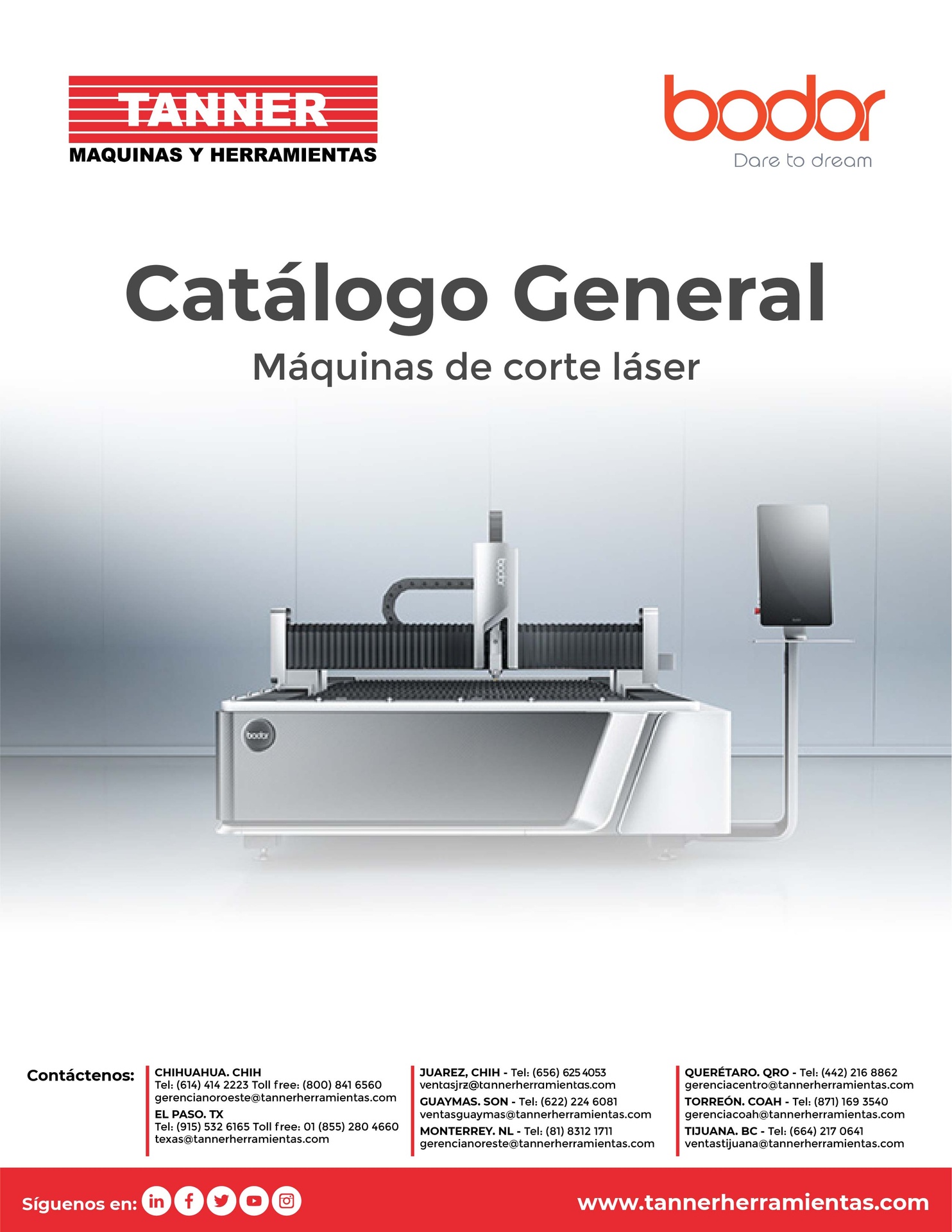 Catálogo General de Máquinas de Corte Láser