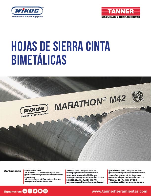 Hojas de Sierras Cinta Bimetálicas